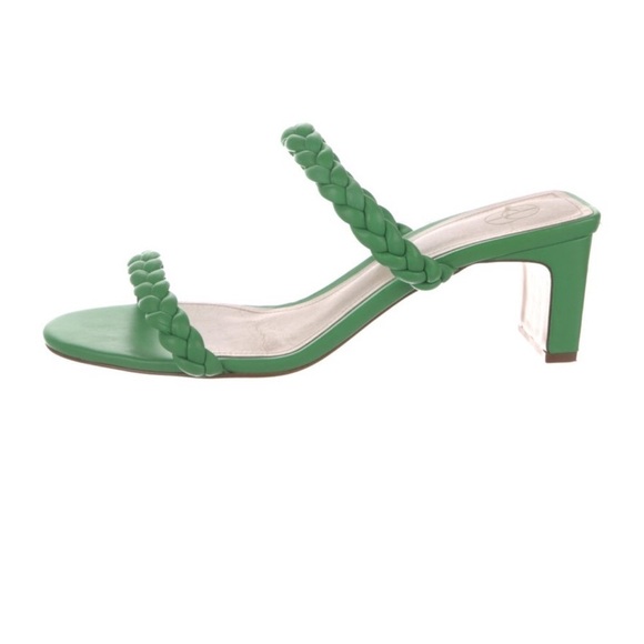 Braided green sandal Porte and Paire. Leather - Picture 1 of 13